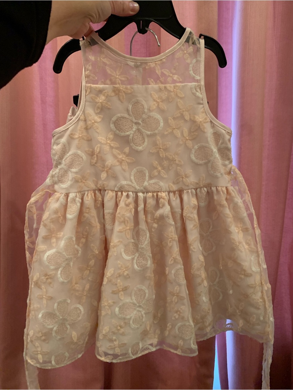Pippa & Julie Girls Sleeveless Party Dress - Light Pink Size 24 Months
